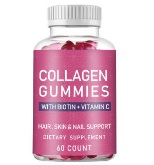 Les produits à base de collagène à vendre à chaud sur marque privée, le collagène végétalien biologique, la biotine, le collagène pour la croissance des cheveux, les ongles et la peau plus solides