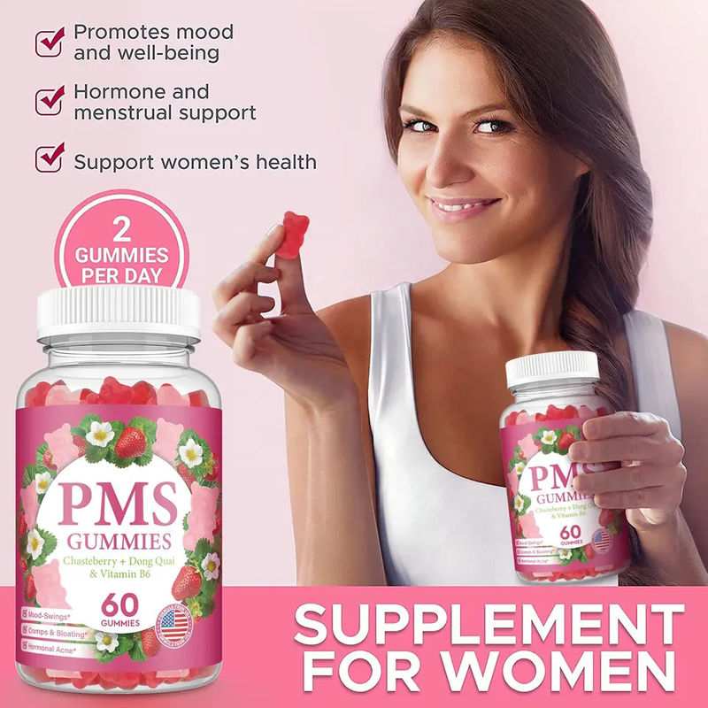 Gums sans sucre soulagement de la période équilibre hormonal Gums pour soulager les douleurs menstruelles des femmes