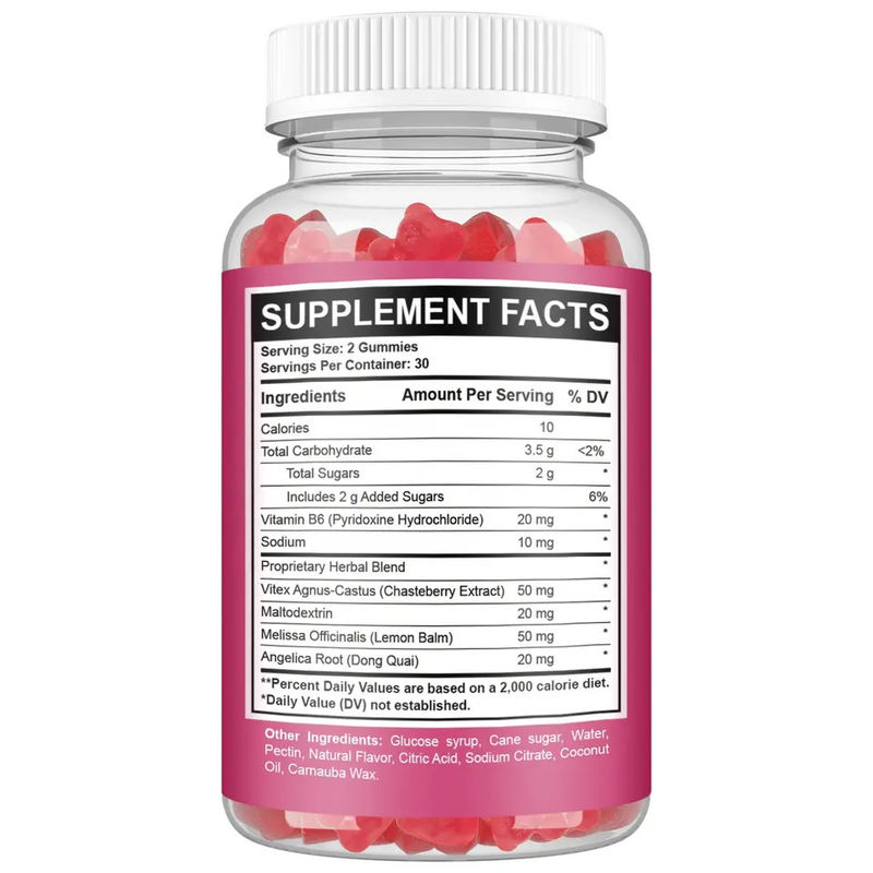 Gums sans sucre soulagement de la période équilibre hormonal Gums pour soulager les douleurs menstruelles des femmes