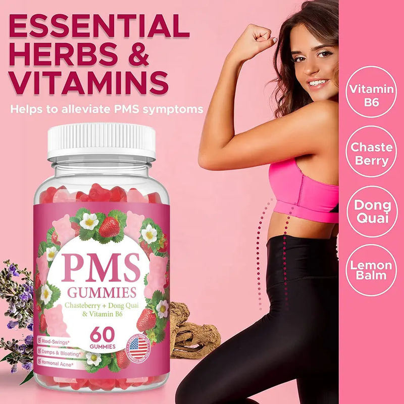 Gums sans sucre soulagement de la période équilibre hormonal Gums pour soulager les douleurs menstruelles des femmes