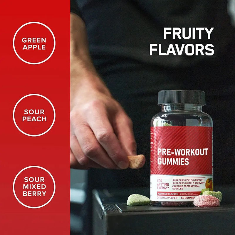 Oem soutient la récupération musculaire de l' énergie Amino Energy Gummies Supplément pour l' énergie à tout moment
