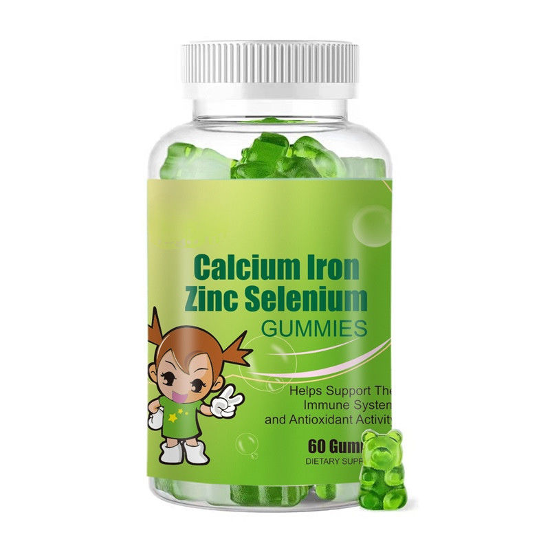 Produit d'origine étrangère de marque privée Calcium Fer Zinc Sélénium gomme oligo-éléments Supplément de renforcement immunitaire pour les enfants