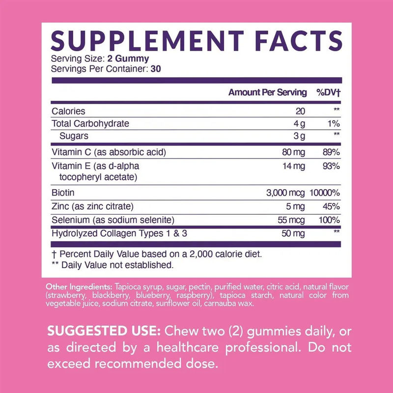 Soins de santé Étiquette privée Gmp usine Blanchiment de la peau Multivitamines Supplément de collagène Bonbons gommés