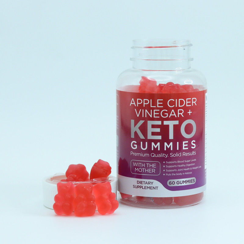 Suppléments de marque privée 60 Comptes Vinaigre de cidre de pomme Acv Keto Bhb Gommes Jelly Candy Gummy