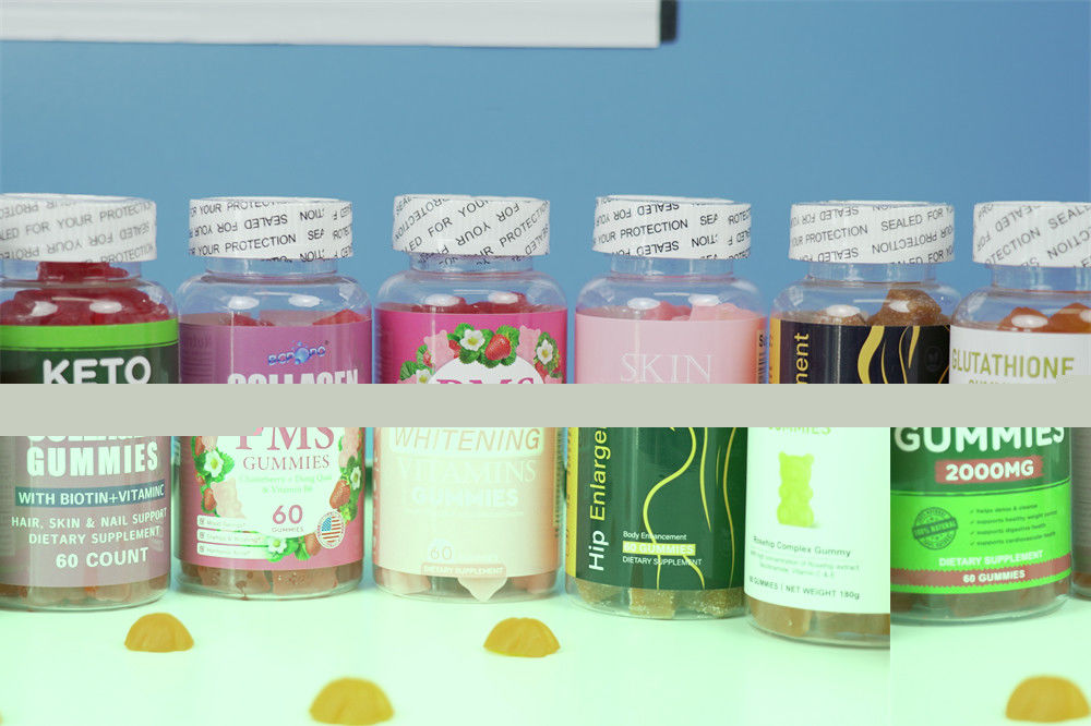 Suppléments de marque privée 60 Comptes Vinaigre de cidre de pomme Acv Keto Bhb Gommes Jelly Candy Gummy