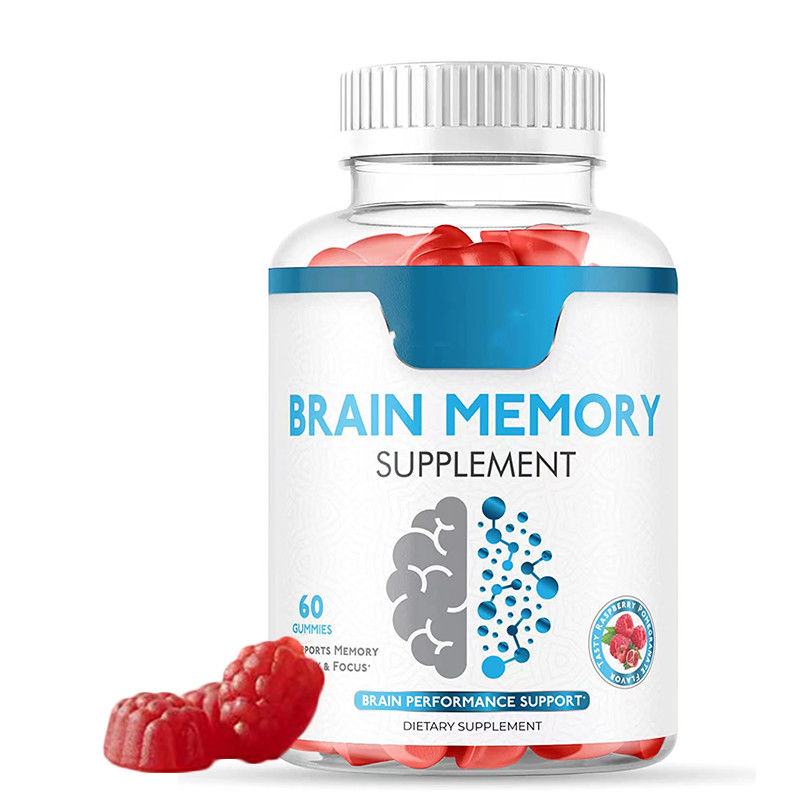 Oem Private Label Vegan Gummy Candy Focus Améliorer la mémoire Nootropiques Booster du cerveau Supplément Nootropique Gommes