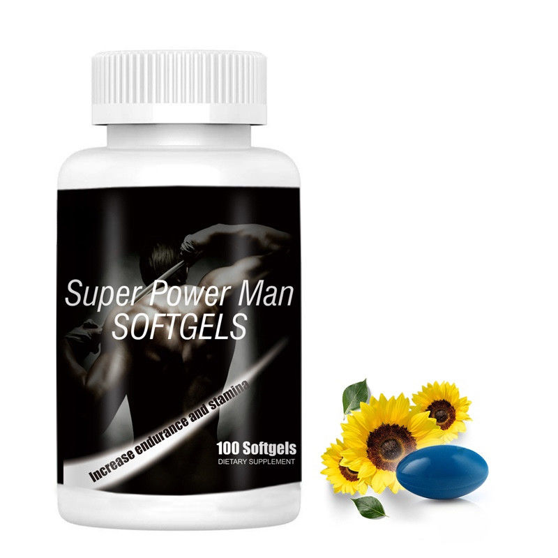 Produit d' origine unique de marque personnalisée formule homme de vente chaud Suppléments Super Power Softgel Capsules