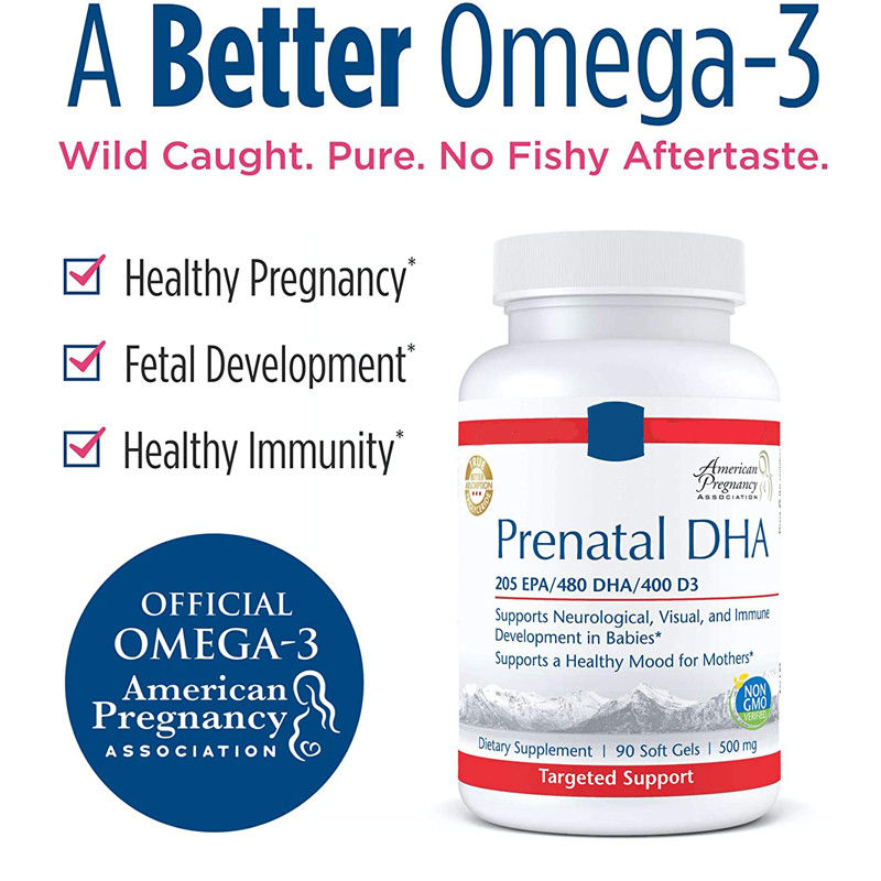 Oem Supplément de grossesse Dha/epa Oméga 3 Softgel pour soutenir le développement du cerveau chez les bébés pendant la grossesse