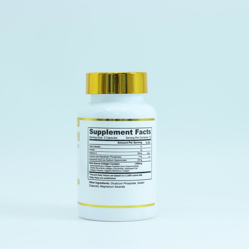 Capsules de collagène multi-hydrolysées pour le vieillissement et la beauté de la peau