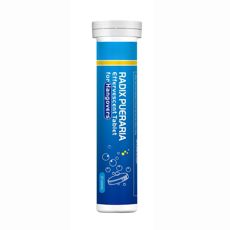 Produit de marque personnalisé Formule Suppléments à base de plantes Protection du foie Soulagement de la gueule de bois Tablettes effervescentes