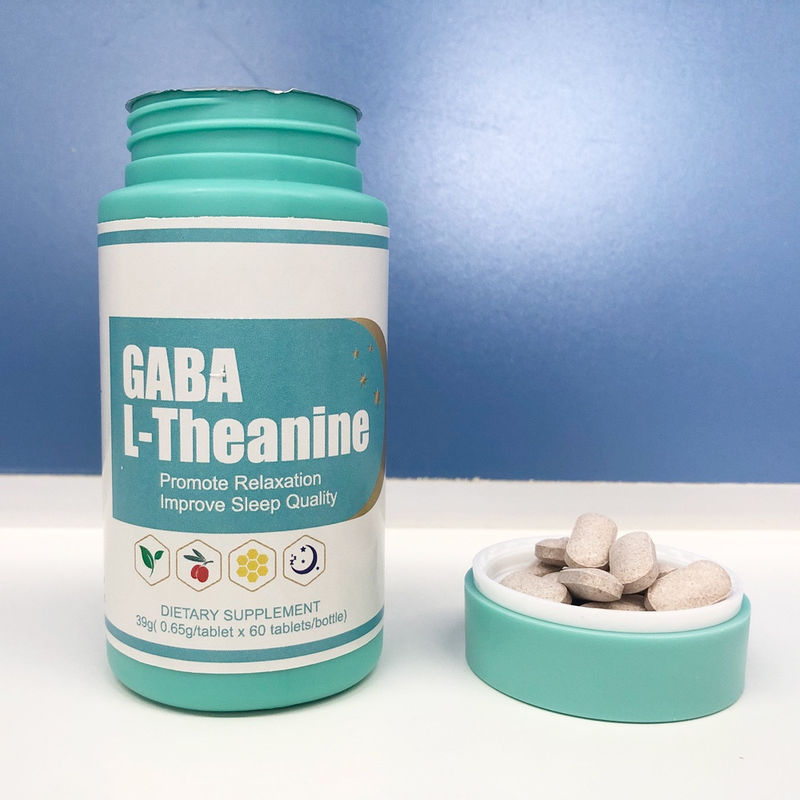 Tablette naturelle saine de Gaba L-théanine Capsule pour protéger le nerf cérébral et favoriser le sommeil
