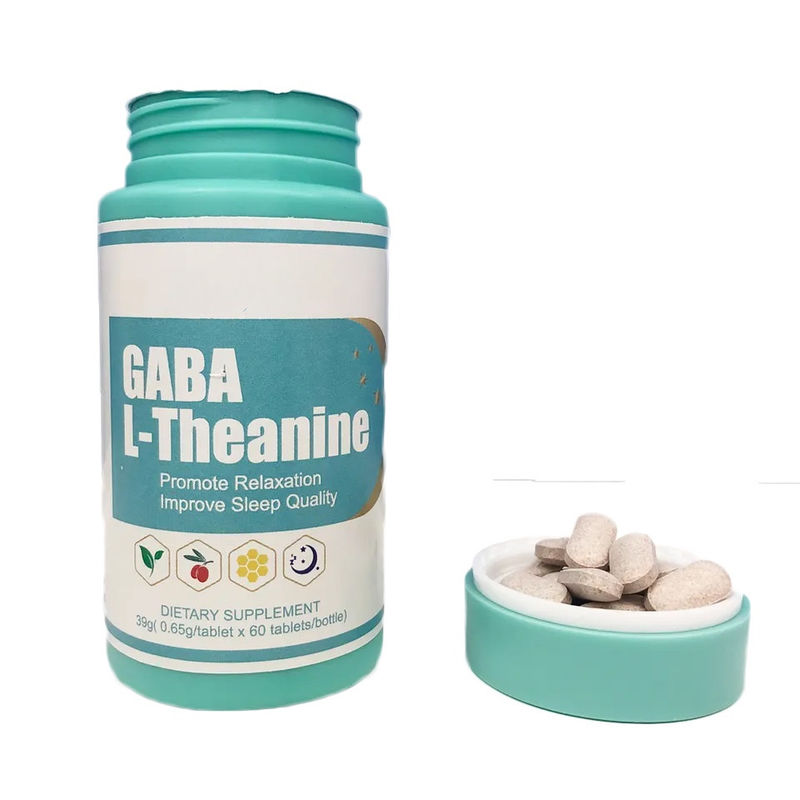 Tablette naturelle saine de Gaba L-théanine Capsule pour protéger le nerf cérébral et favoriser le sommeil